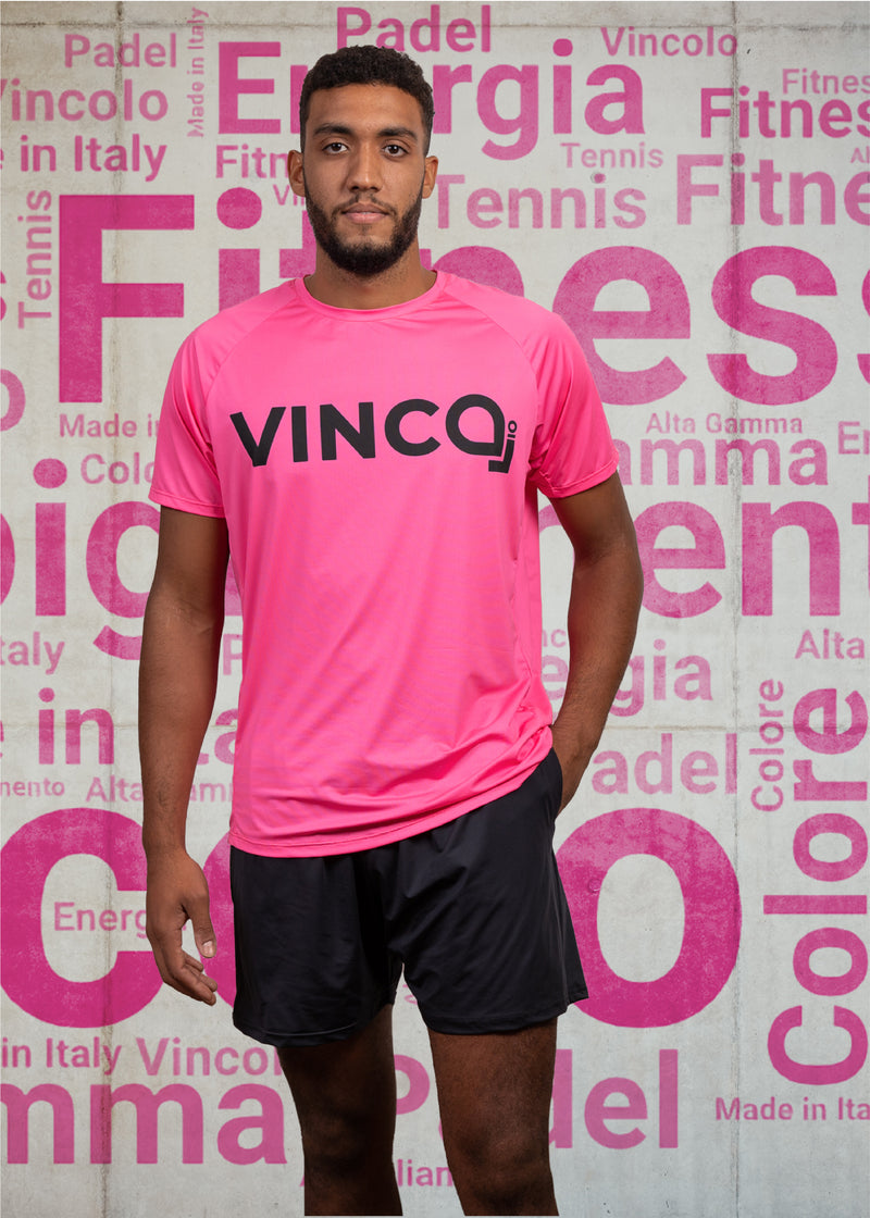 T-SHIRT UOMO "VINCO IO" PINK